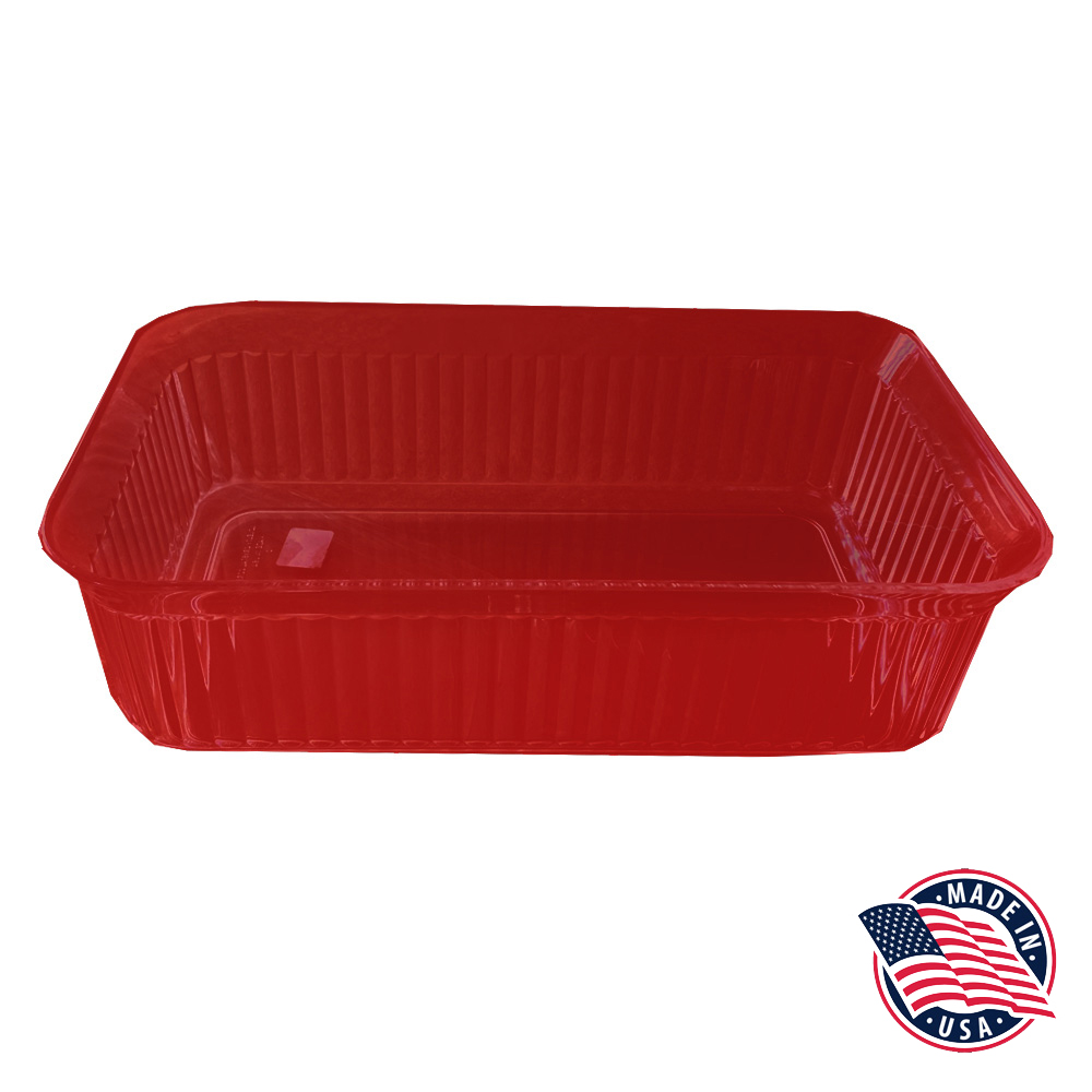 1010HD Red 10"x6"x3" 5 qt. Crock 12/cs