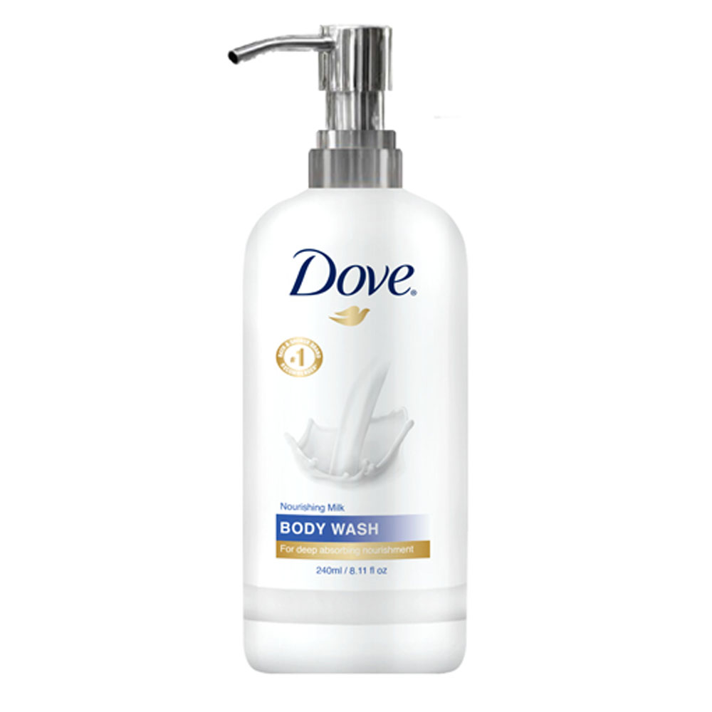 68739030 Dove 240ml/8.11 oz. Nourishing Milk Body Wash 24/cs