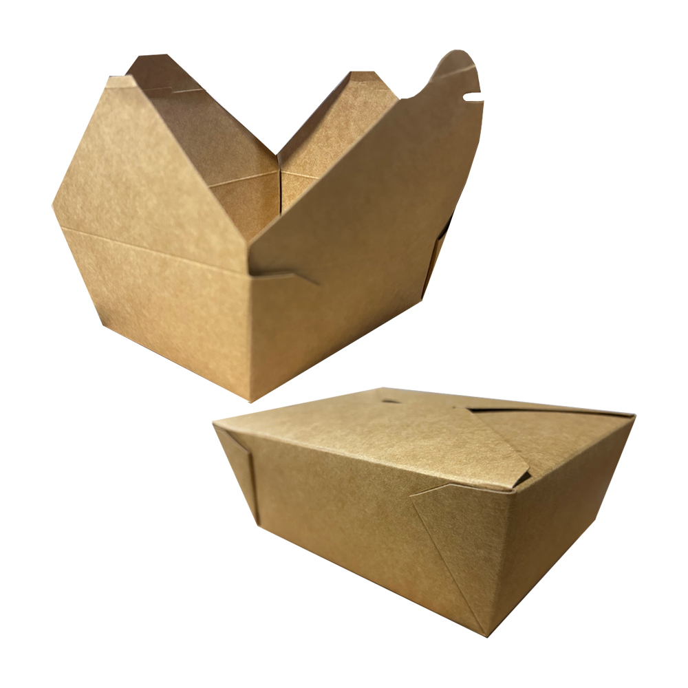 HBB008 Kraft #8 Coated Bio Food Box 6/50 cs