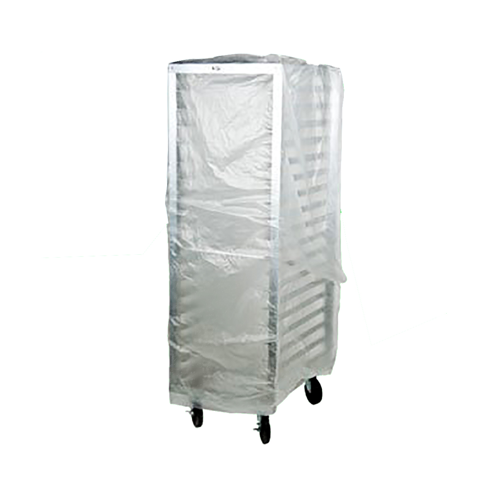 BOR5280 Bun Pan Rack Cover 52"x80" Clear Plastic 1 roll