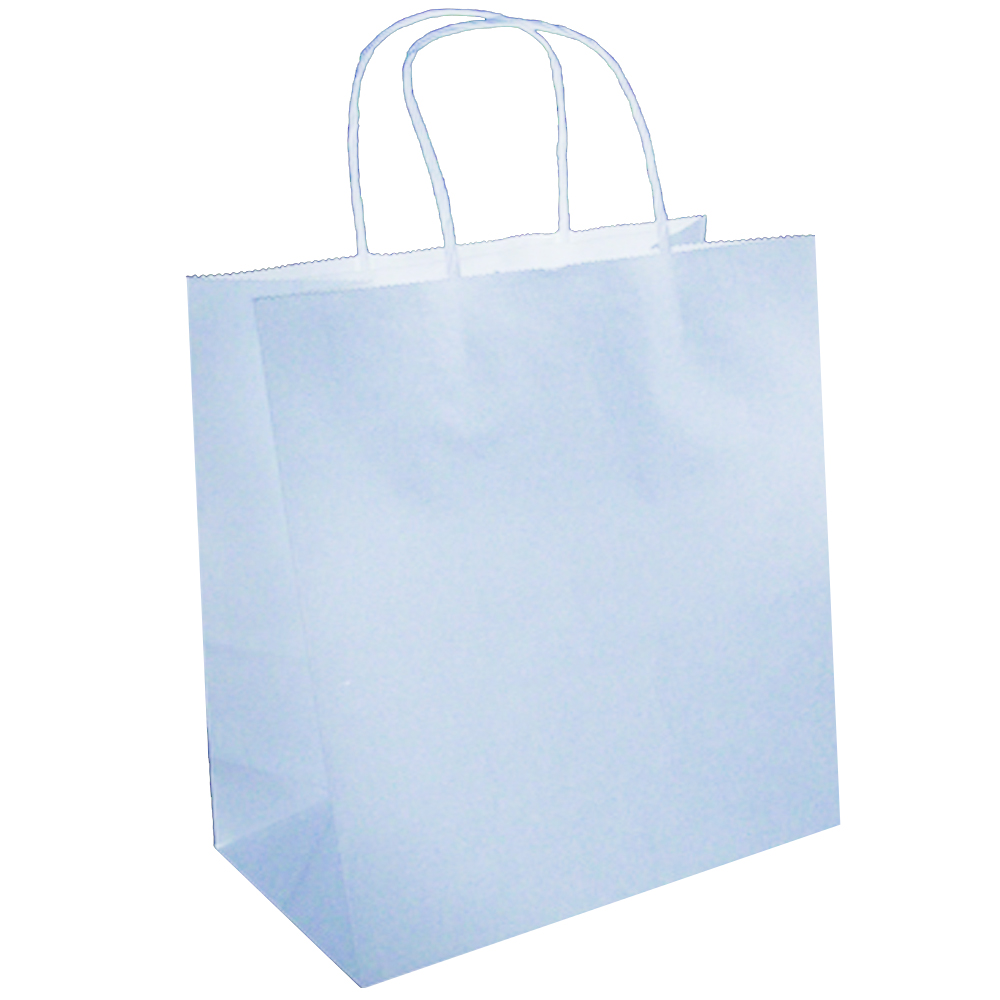 1280180 White 18"x7"x18" Jumbo Paper Shopper 200/cs