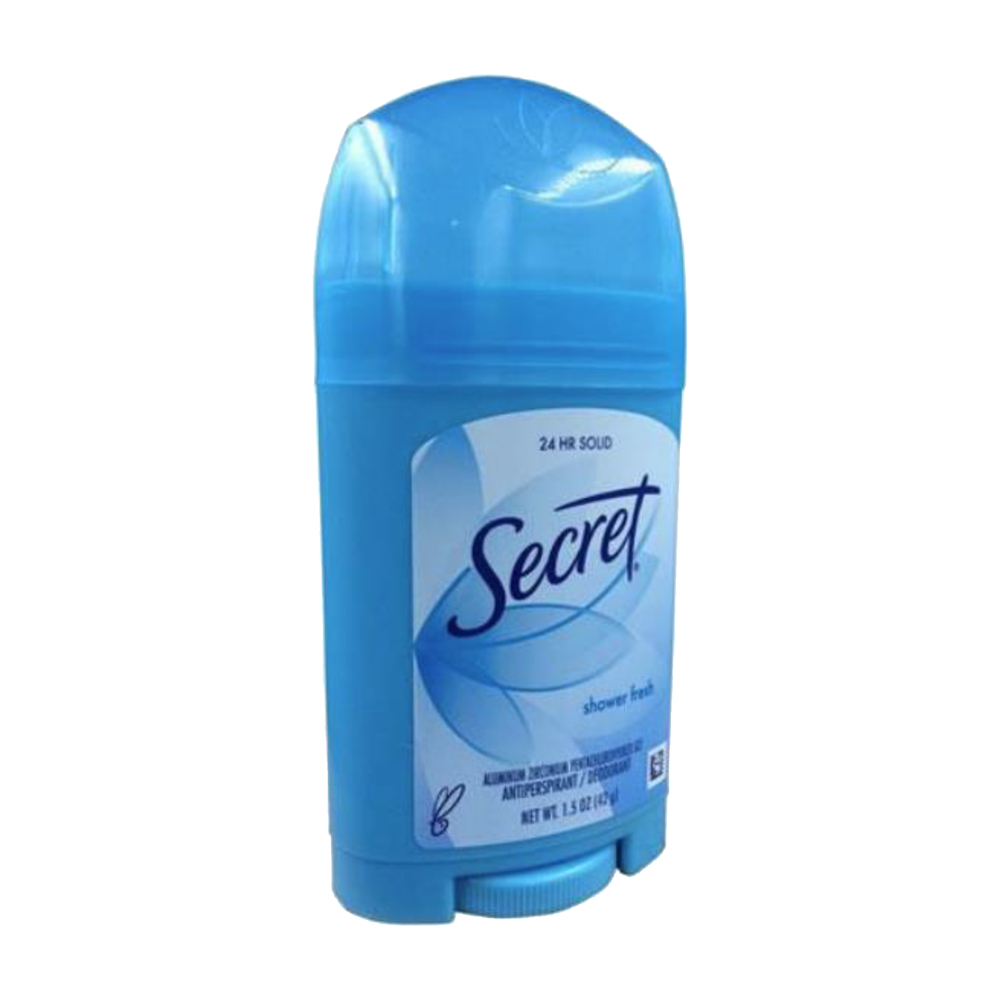 HB27837 1.5 oz Secret Deodorant/Antiperspirant Stick Shower Fresh Scent 12/cs