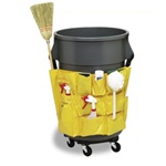 1033 Huskee Yellow 9 Pocket Janitor Caddy Bag 1 ea.