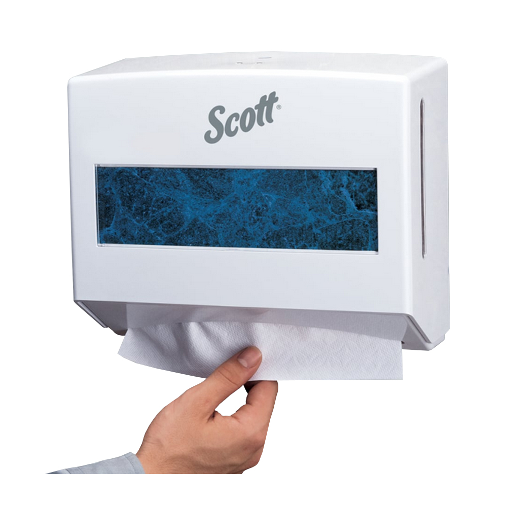 09214 Scottfold White Compact C-Fold Towel        Dispenser 1 ea.