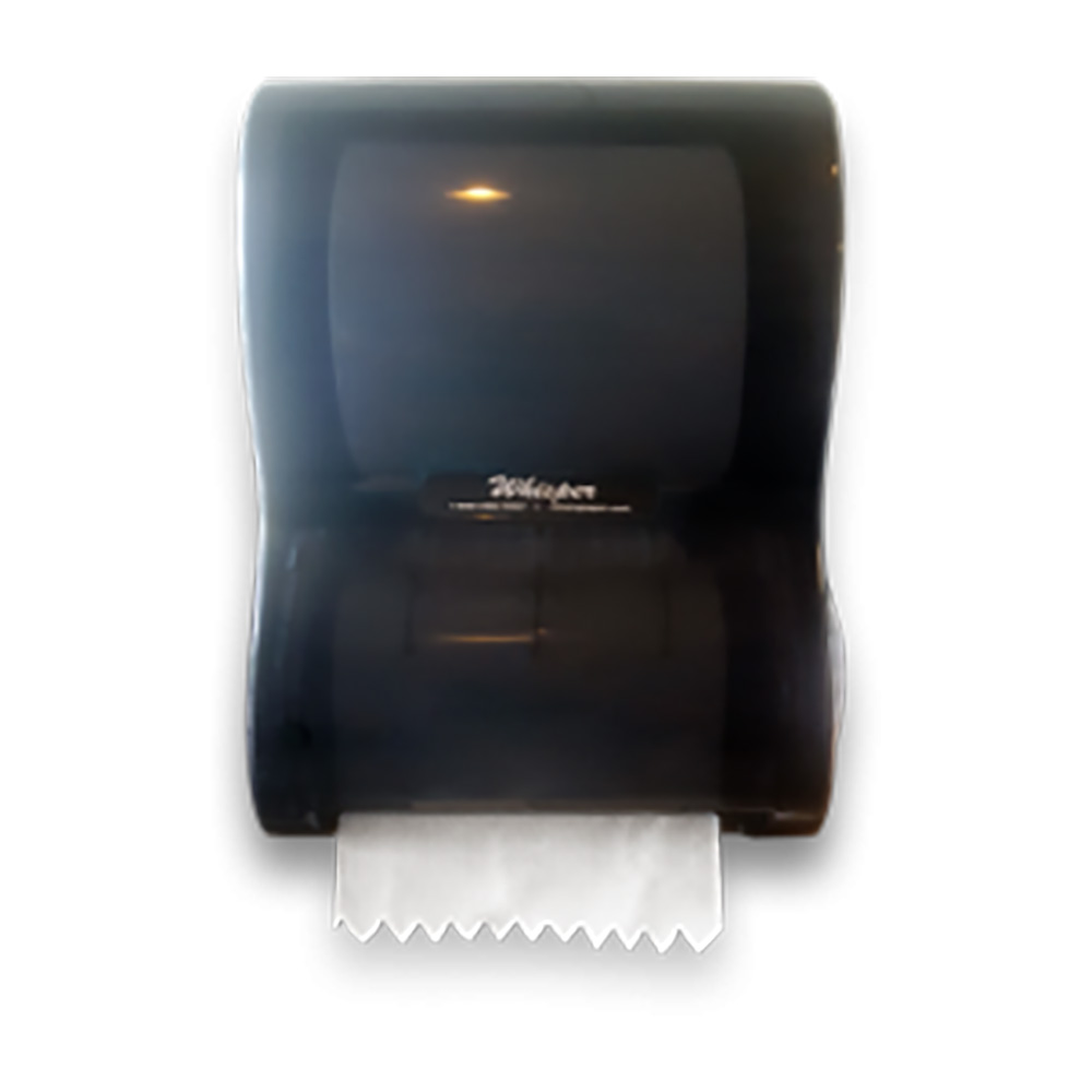 NP-PC-0552 Whisper Smoke  Plastic 8" Mechanical Towel Dispenser 1 ea. - NP-PC-0552 SMK MECH TOWEL DISP
