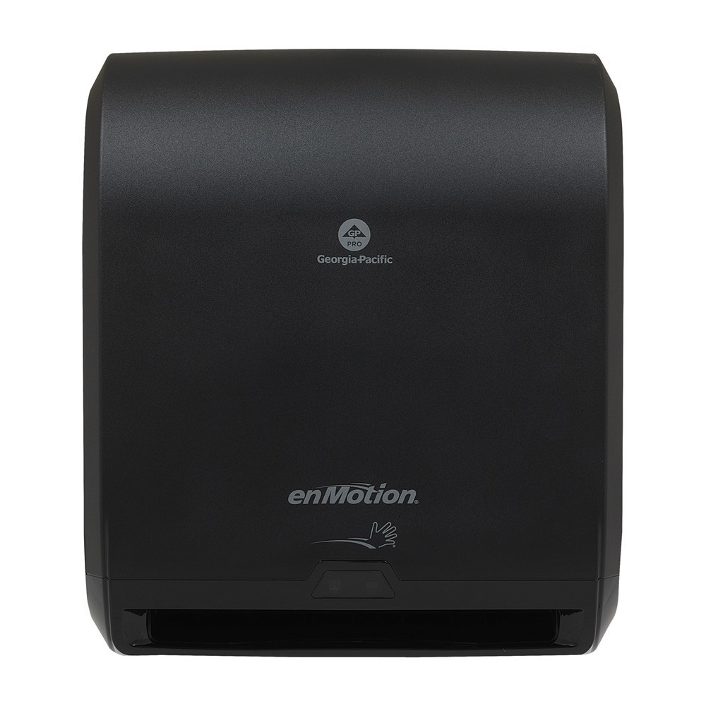 59462A Enmotion Black  Plastic Automated Hands Free Roll Towel Dispenser 1 ea. - 59462A BLK ENMOTION RL TWL DSP