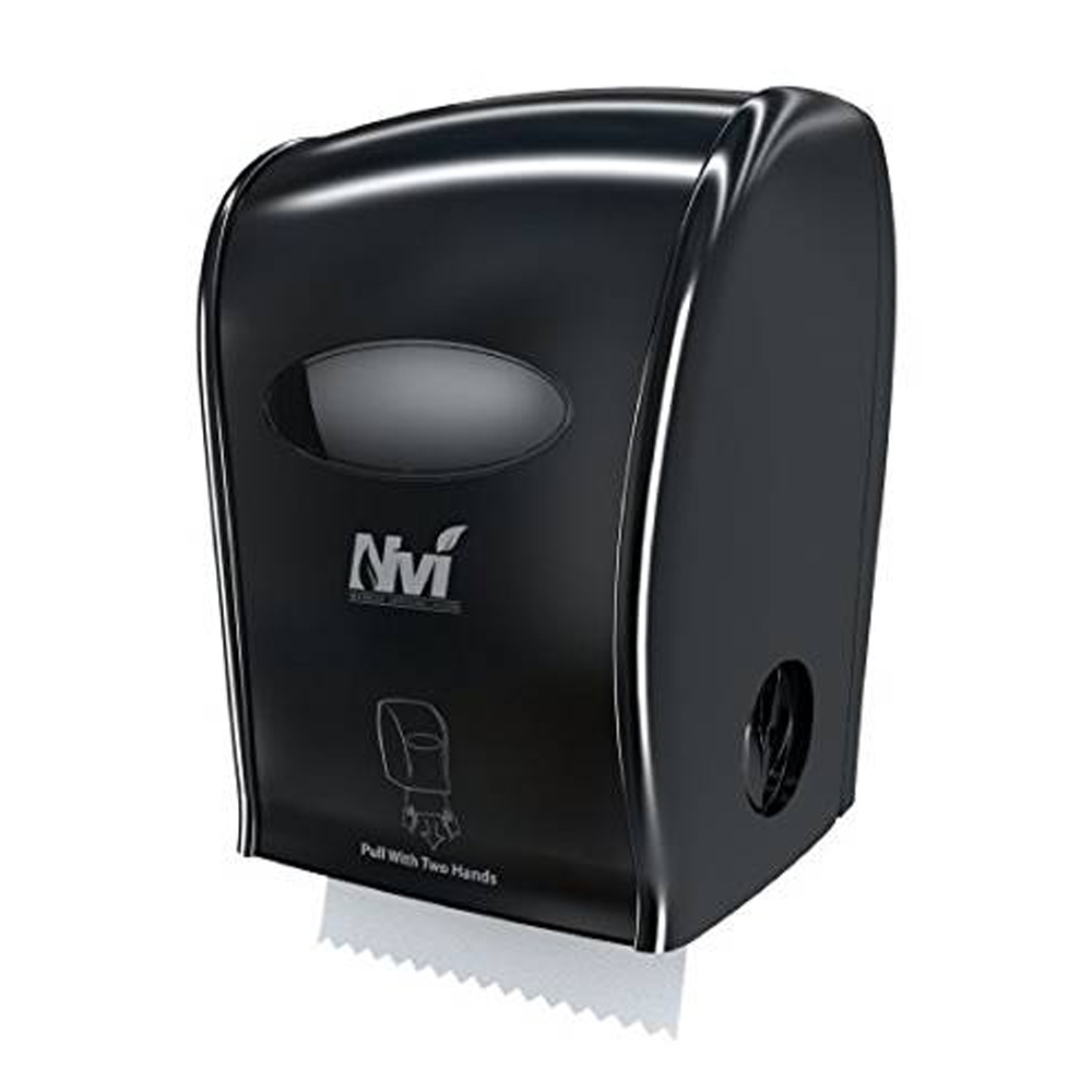 D68006 NVI Black  Plastic Manual Hand Towel Dispenser  1 ea. - D68006 BLK MANUAL HNDSFR DISP