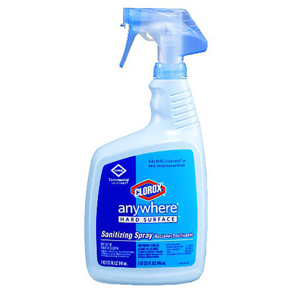 01698 Clorox 32 oz. Anywhere Hard Surface Sanitizing Trigger Spray 12/cs - 01698 CLRX 32z ANYWHR SAN SPRY