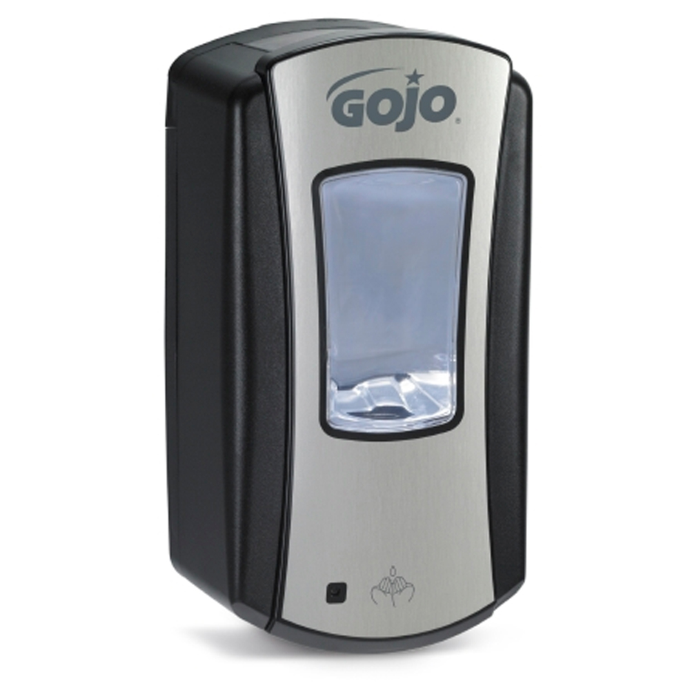 1919-04 Black/Chrome Plastic  LTX-12 Automated Hands Free Soap Dispenser 1200 ml1 ea. - 1919-04 LTX12 GOJO CHRM/BK DSP