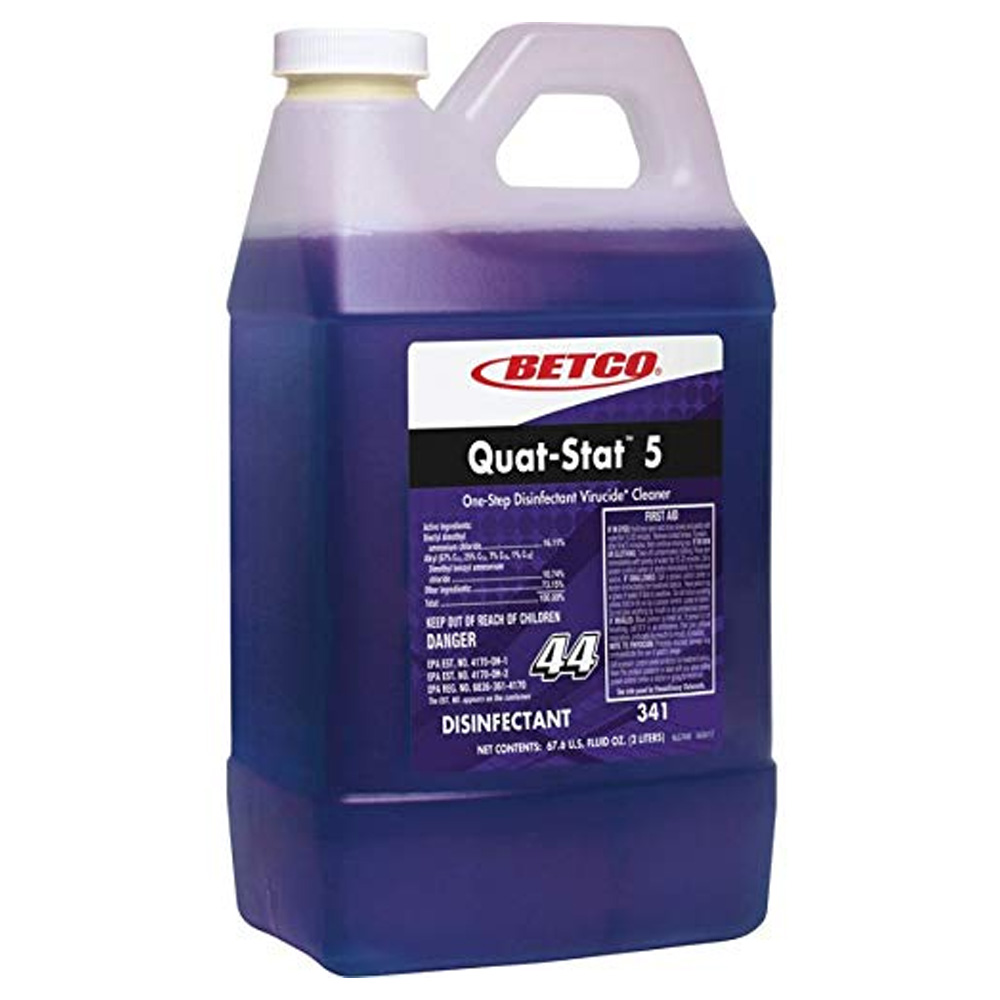 3414700 Betco Quat-Stat 5 2 Liter Disinfectant 4/2 cs