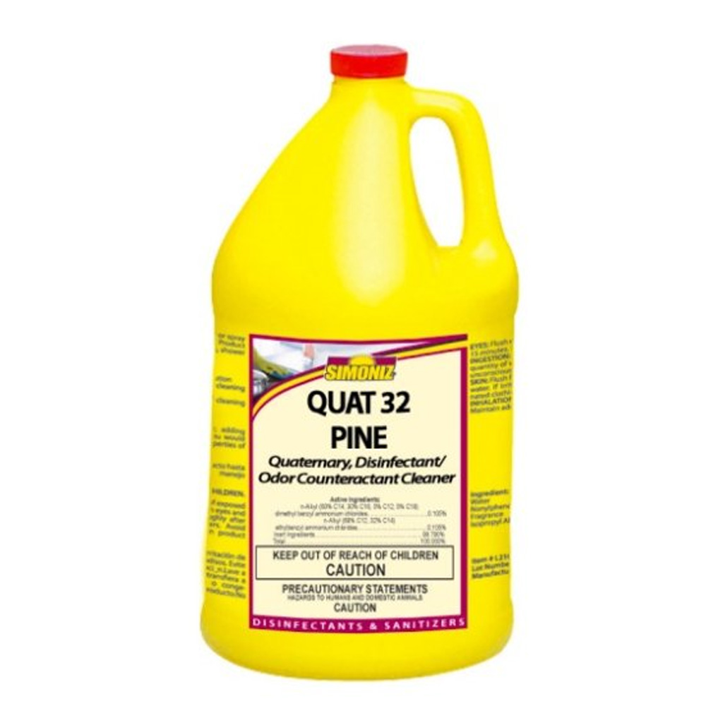 Q3013005 Quat 32 5 Gal. Disinfectant Odor Counteractant Cleaner w/Pine Scent 1 pl. - QUAT32 PINE 5GL DISF/GERM/OCA