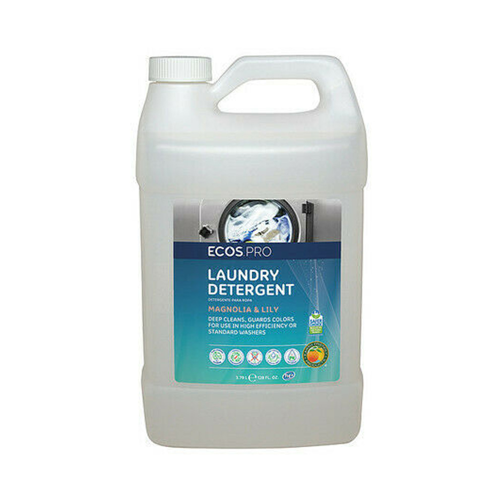 PL9750/04 Ecos Pro 1 Gallon Laundry Detergent w/Magnolia & Lily Scent 4/ cs - PL9750/04 MAGNLIA LIQ LAUNDDET