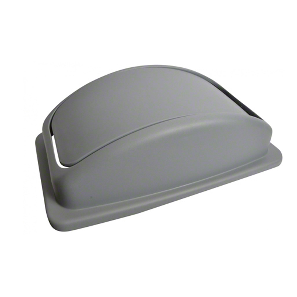 102302 Gray 23 Gallon Rectangular Garbge Can Lid  10/cs