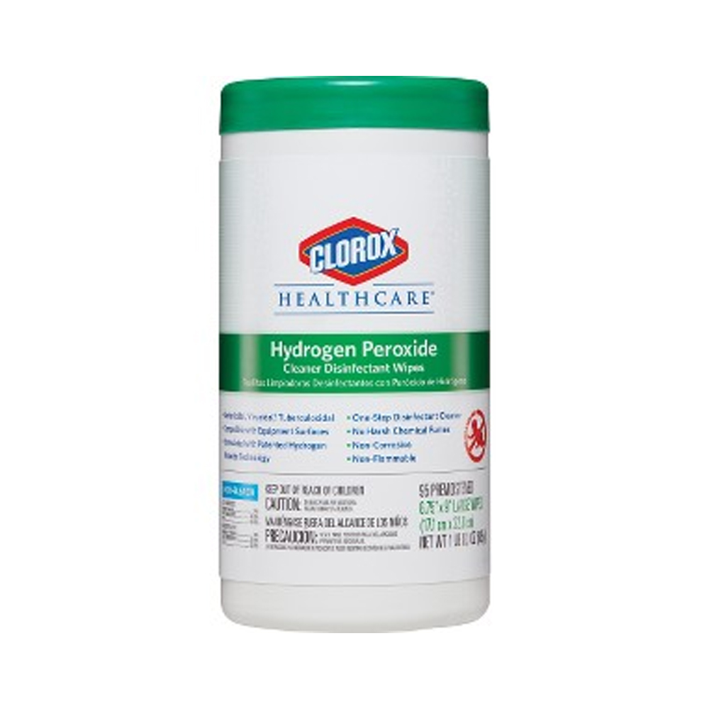 30824 Healthcare 6.75"x9" Hydrogen Peroxide Disinfecting Wipes 6/95 cs