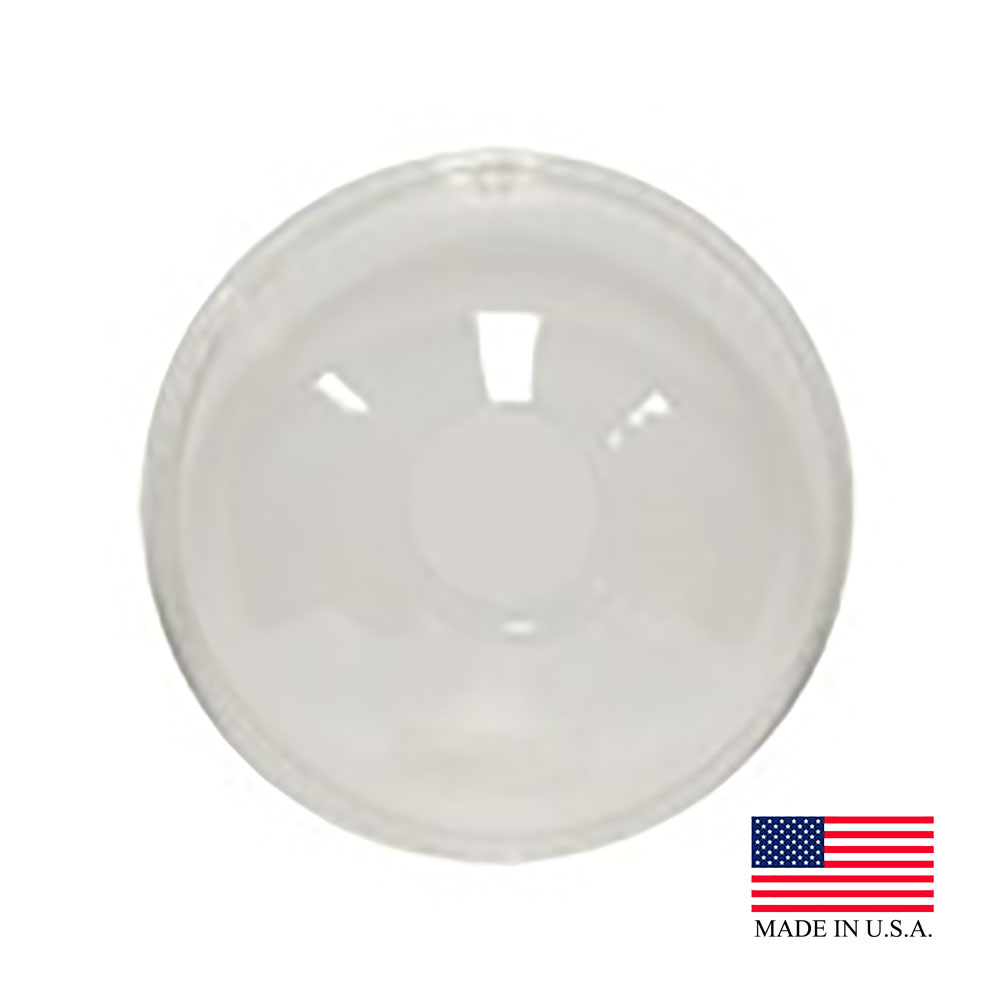 DLR626 Clear 16-24 oz. PET Dome Lid w/Hole     10/100 cs