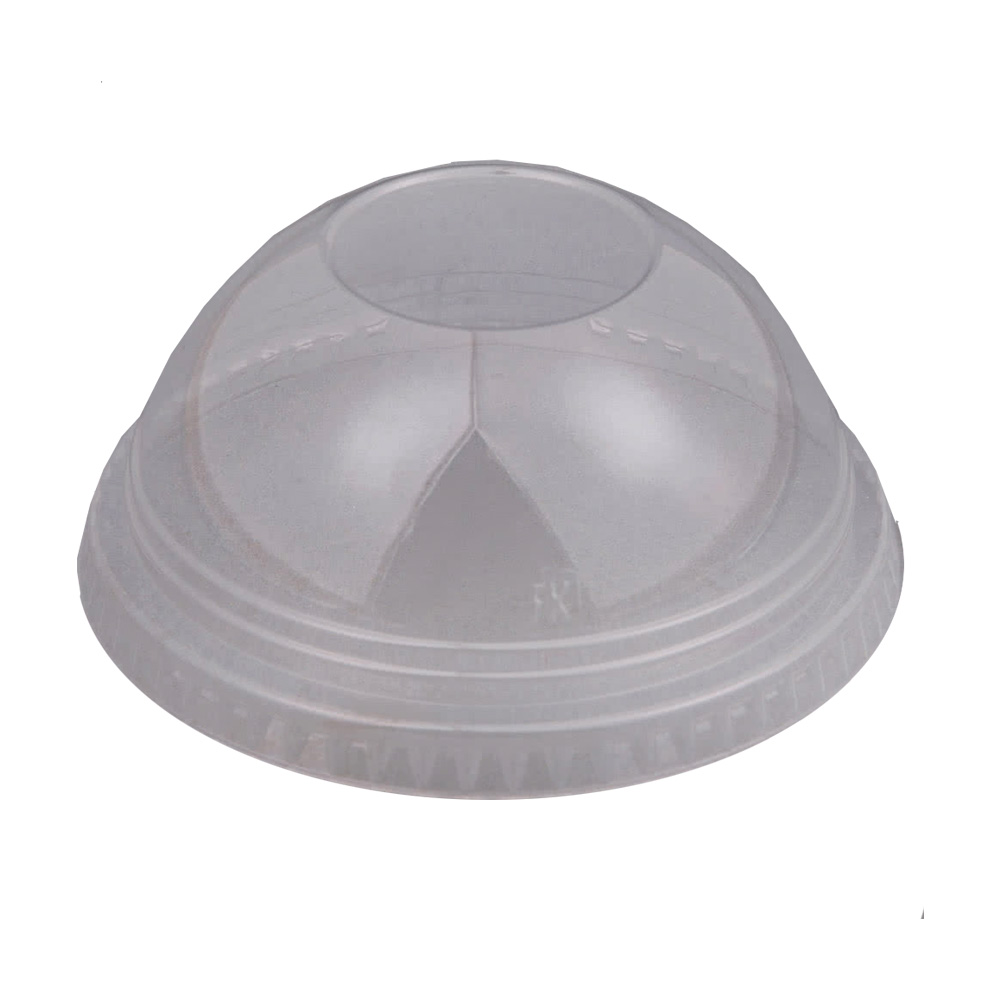 DLKC12/20NH Kal-Clear 9-12-20 oz. Plastic Dome Lid w/No Hole 20/50 cs - DLKC12/20NH KAL-CLEAR DOME LID