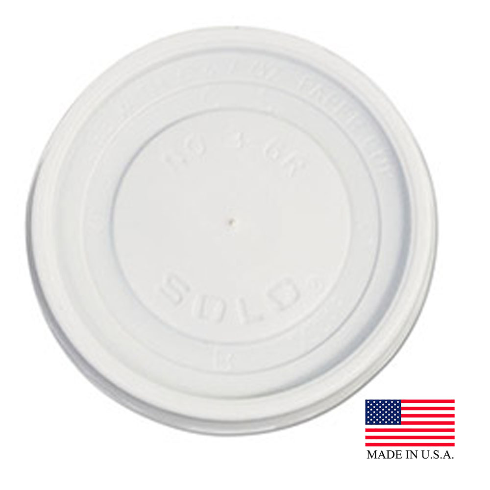 VL36R White 6 oz. Plastic Vented Lid 10/100 cs - VL36R LID FOR 376 6z HOT CUP