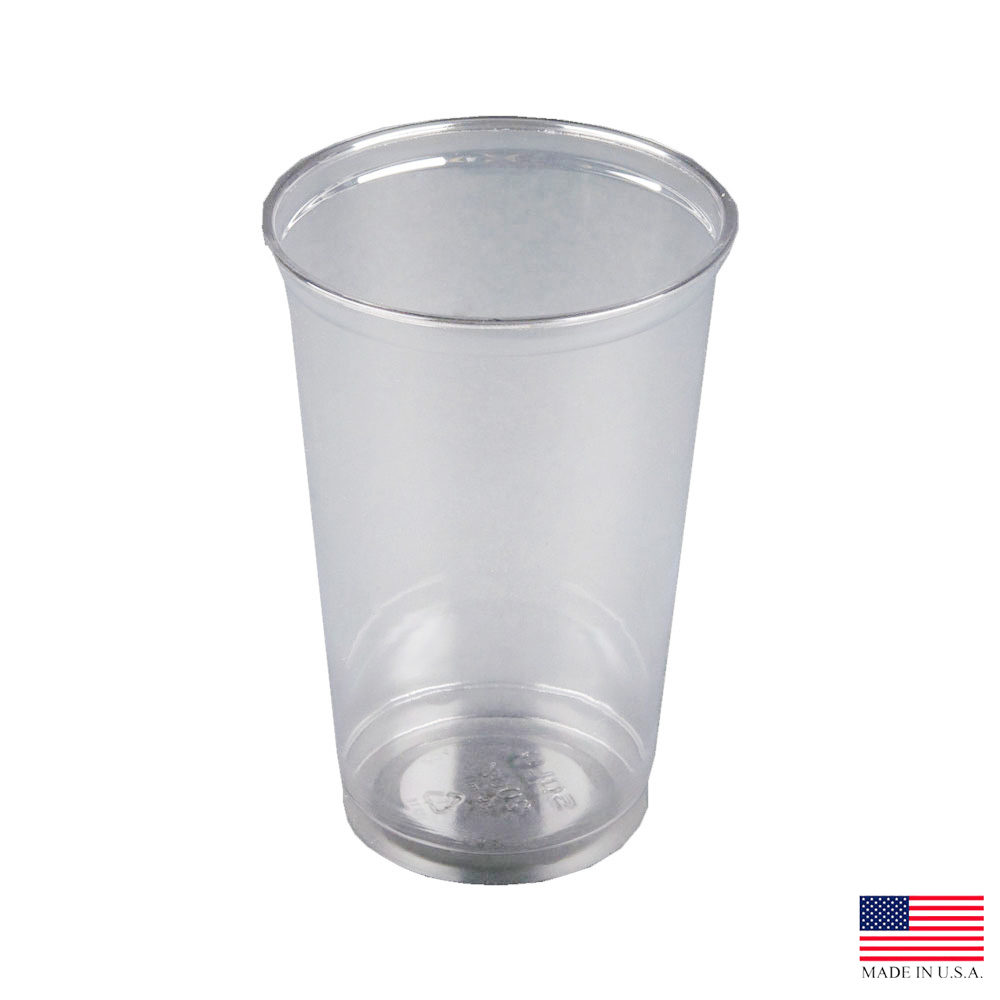 TN20 Ultra Clear 20 oz. Plastic Straight Wall Cup 20/50 cs