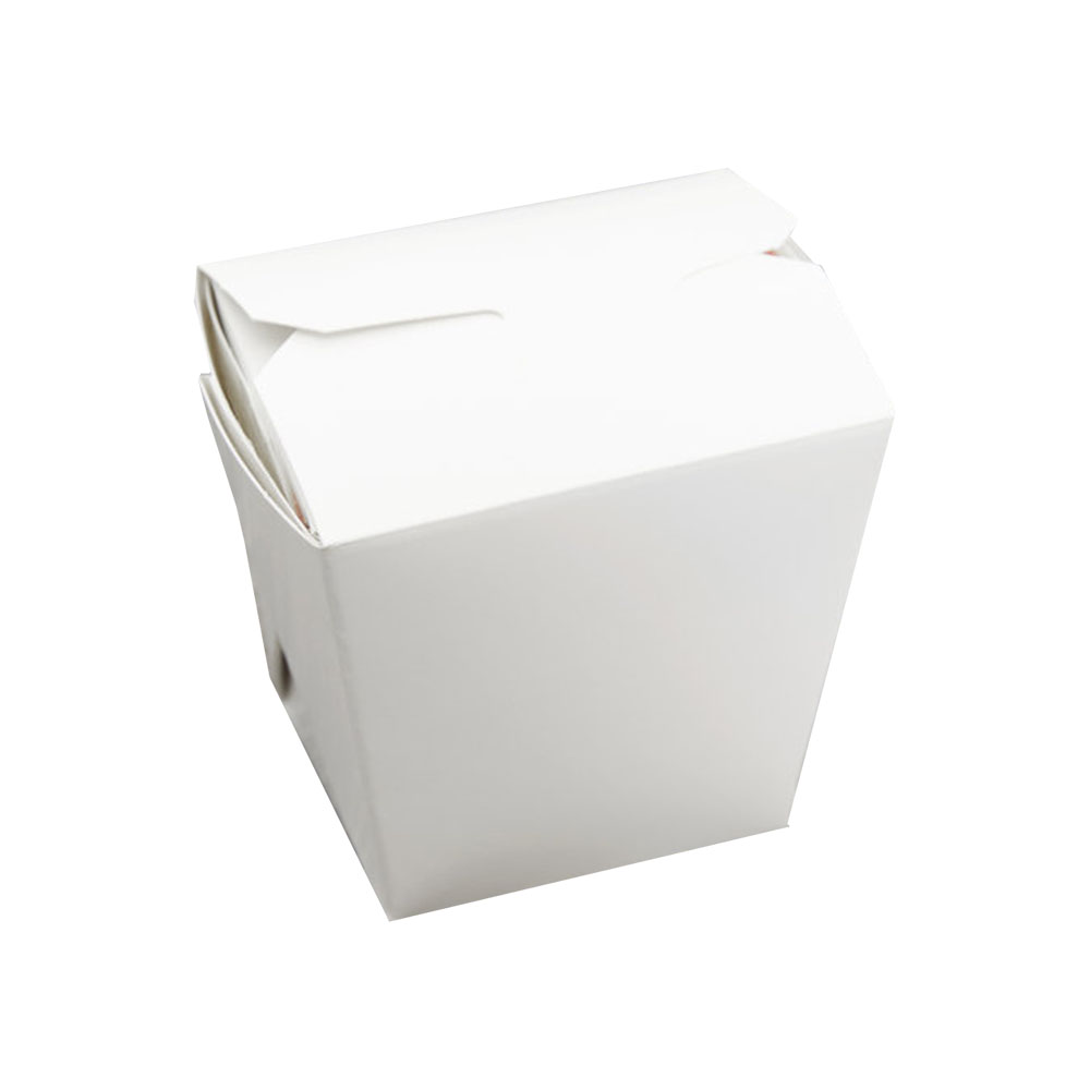 08MWWHITEN White 8 oz. Microwavable Paper Take-Out Container 9/50 cs - 08MWWHITEM WHT MW FOOD PAIL WL