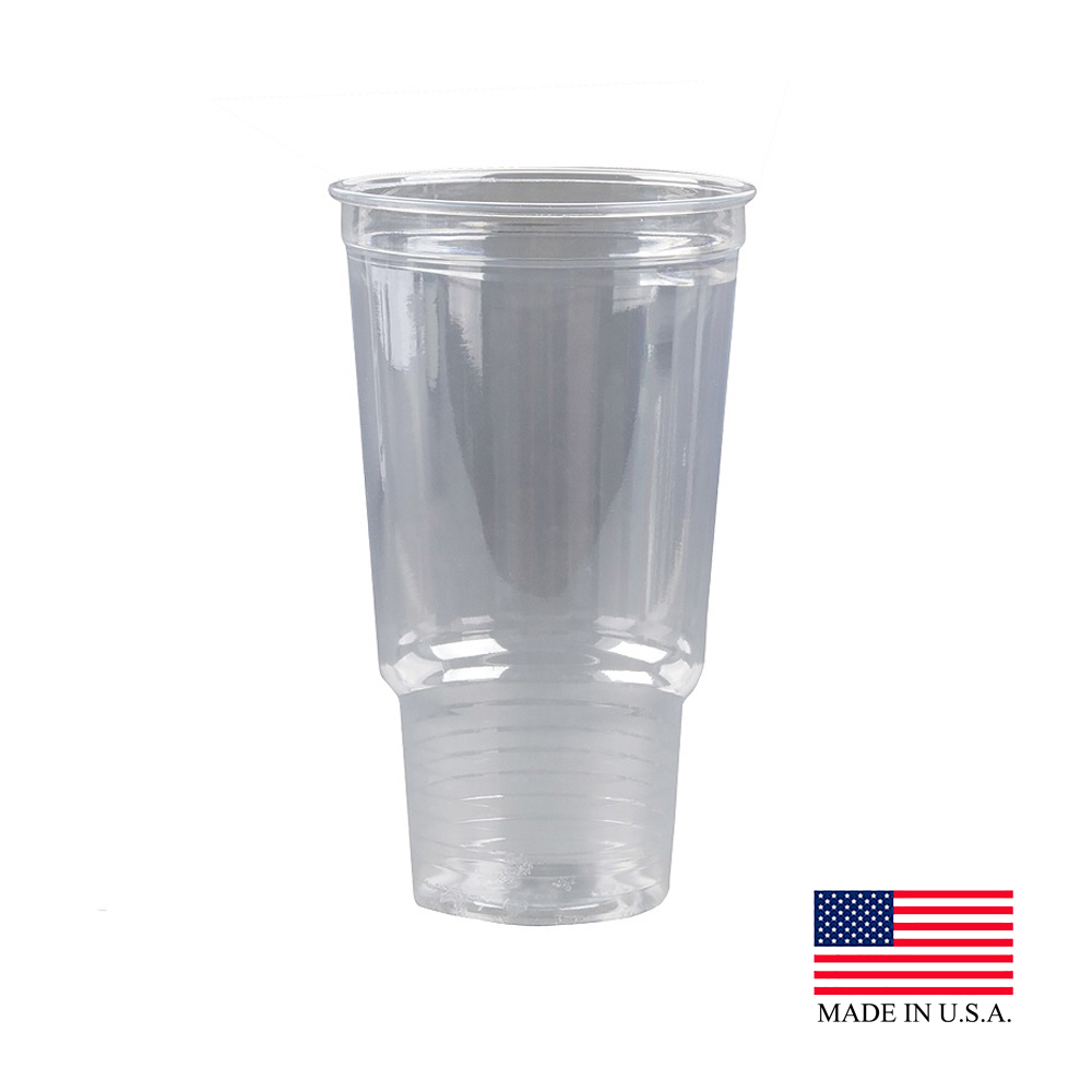 32P Conex Clear Pro 32 oz. Plastic Pedestal Cold Cup 20/25 cs