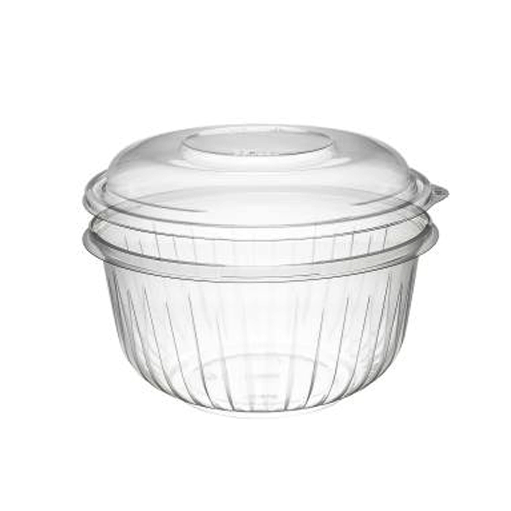 C48BCD PresentaBowls Clear 48 oz. Plastic Bowl & Dome Lid Combo 2/63 cs - C48BCD CL 48z BOWL W/DOME LID