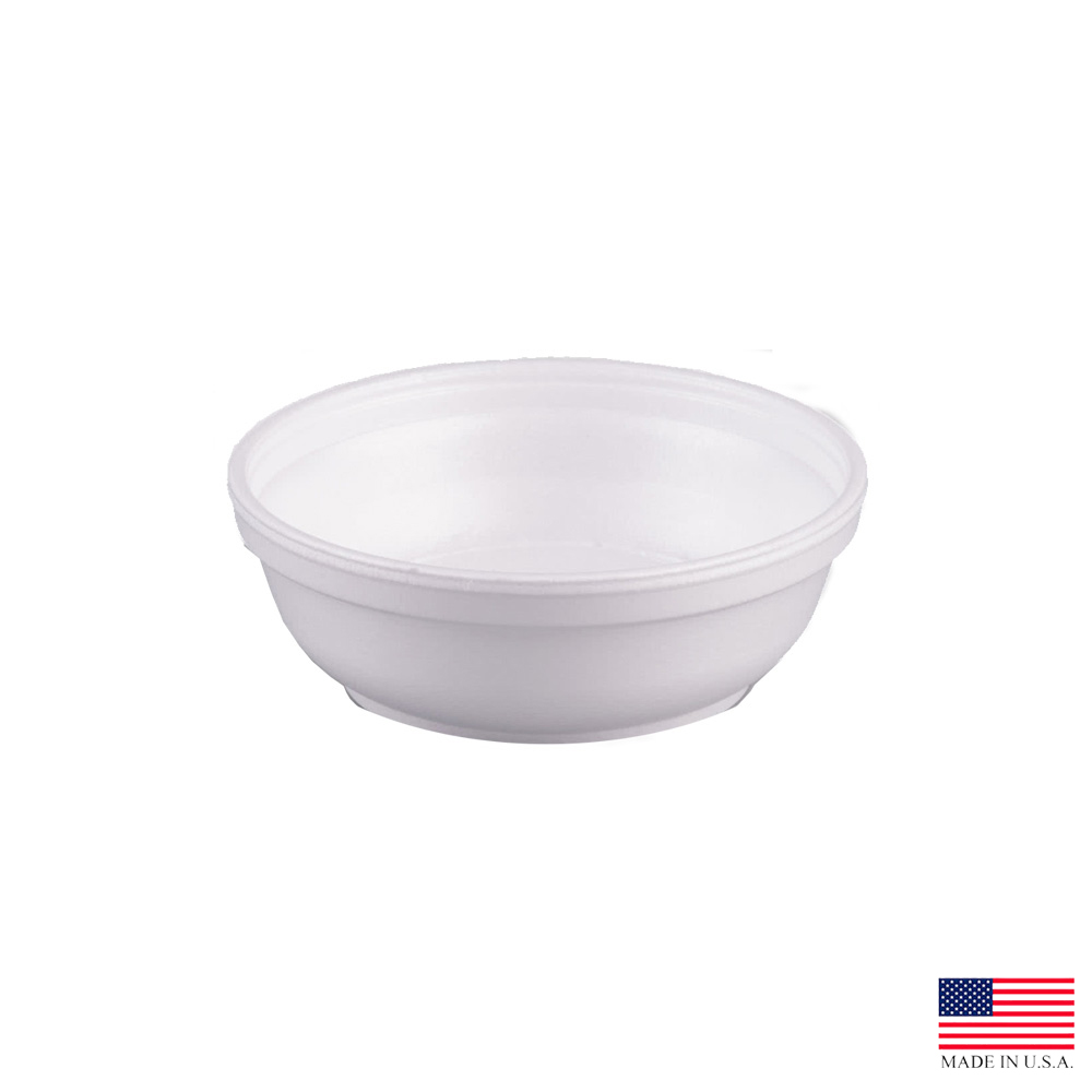 6B20 White 6 oz. Foam Bowl 20/50 cs