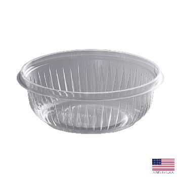 PET12BCD PresentaBowls Clear 12 oz. Plastic Bowl & Dome Lid Combo 4/63 cs - PET12BCD CL 12z BOWL/DOME LID