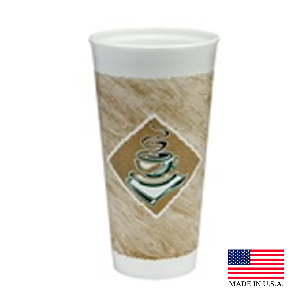 Dart Cafe G 24oz Gourmet Foam Cup 24X16G - 24X16G DART CAFEG 24z FOAM CUP