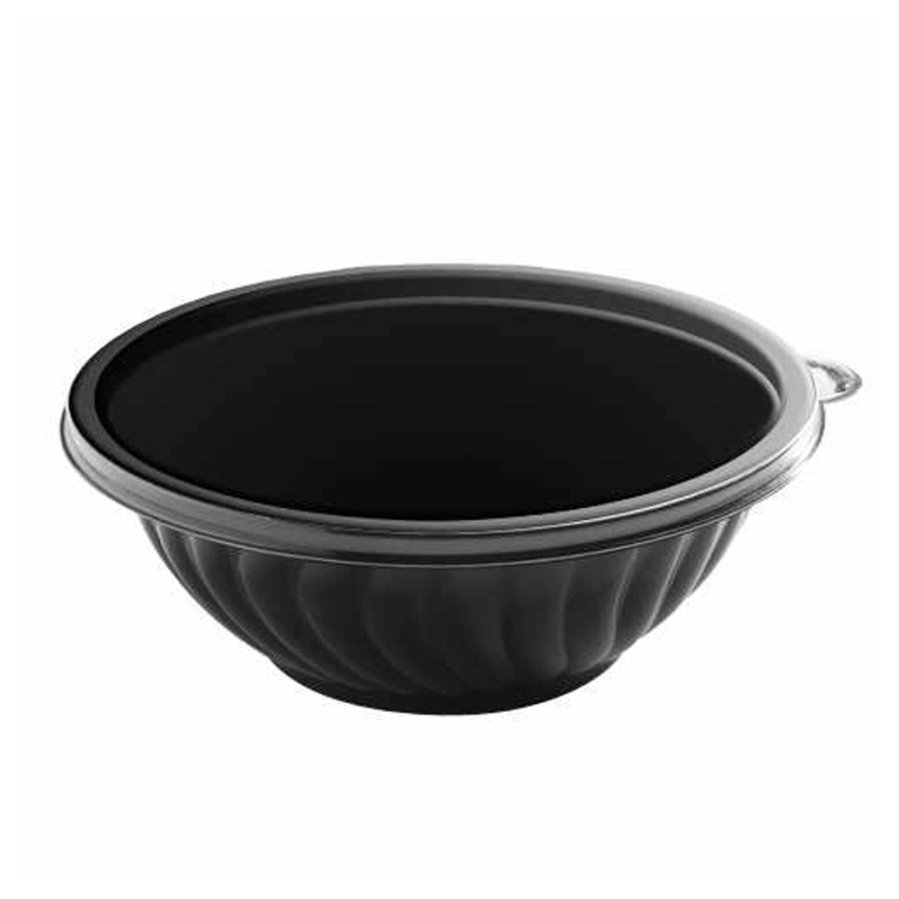 EMI-PTB32016B PrepServe Black 320 oz. PET Bowl 25/cs