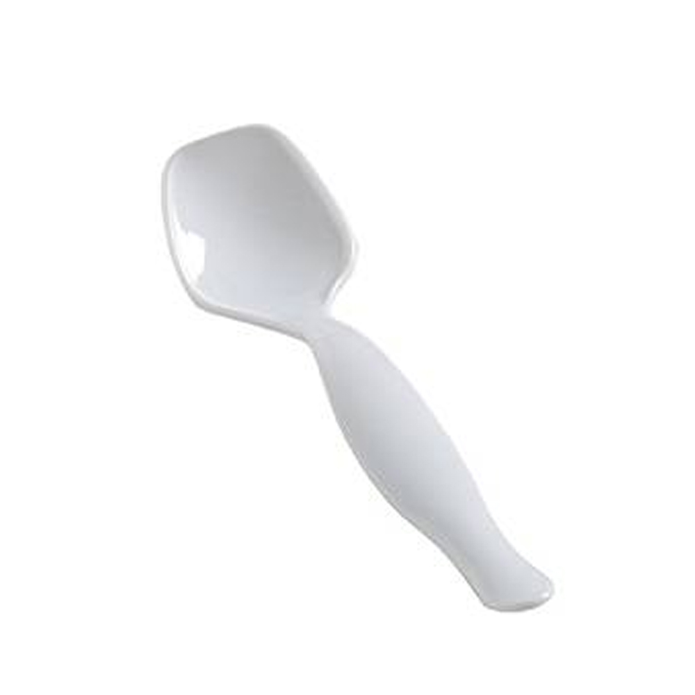 3302-WH Platter Pleasers White 8.5" Wrapped Plastic Serving Spoon 144/cs - 3302-WH WH 8.5" WRP SERV SPOON