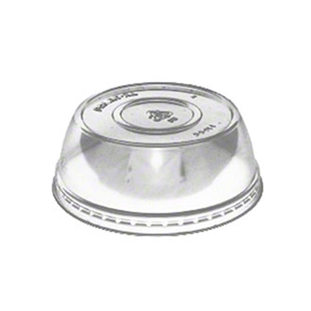 55914 Signature Dessert Clear 1" Parfait Dome Lid No Hole 10/100 cs - 55914 CLR PARFAIT DOME LID