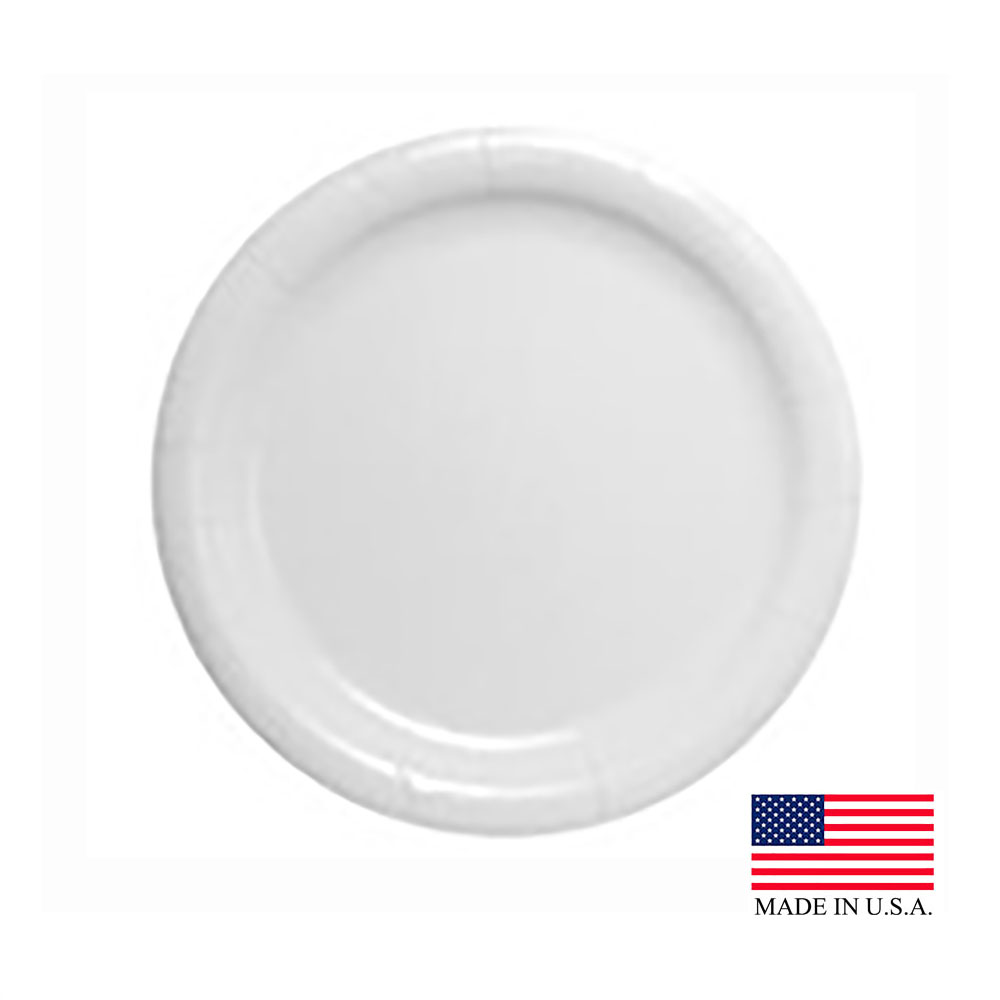 HP9S-2050 White 9" Heavy Weight Paper Plate 4/125 cs