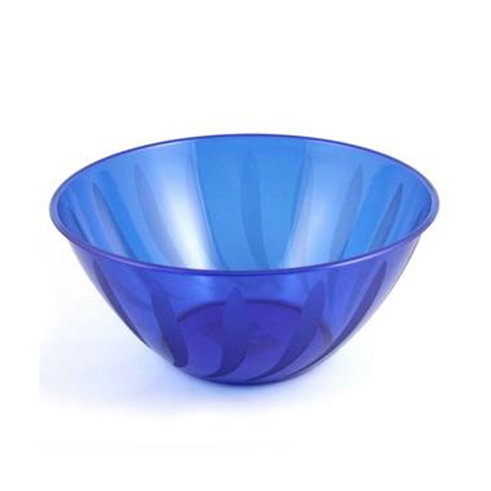 MPI90852 Swirls Blue 5 Qt. Plastic Bowl 18/cs - MPI90852 5QT BLUE SWIRL BOWL