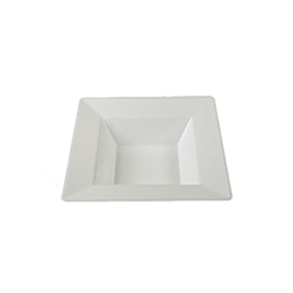 SQ10050 Simply Squared White 5 oz. Square Plastic Bowl 12/10 cs - SQ10050 5 OZ WHT SIMSQ  BOWL