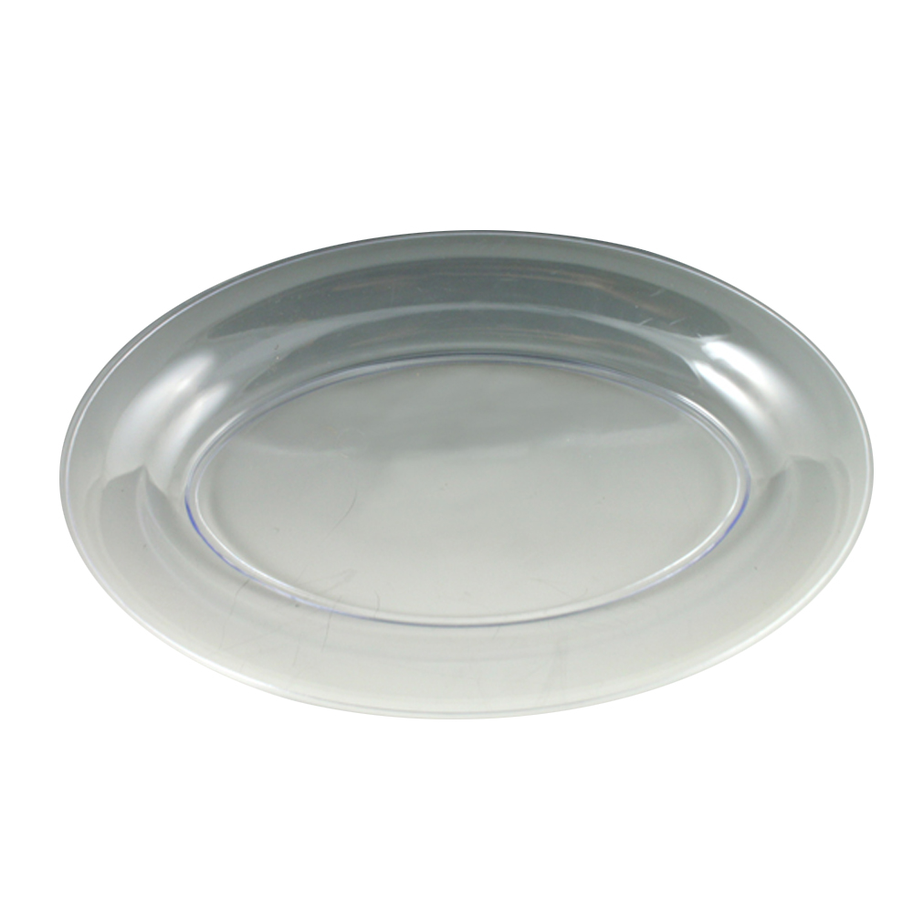 MPI08126C Sovereign Clear 8"x12" Oval Plastic Tray 25/cs - MPI08126C 8X12 CLEAR OVALTRAY