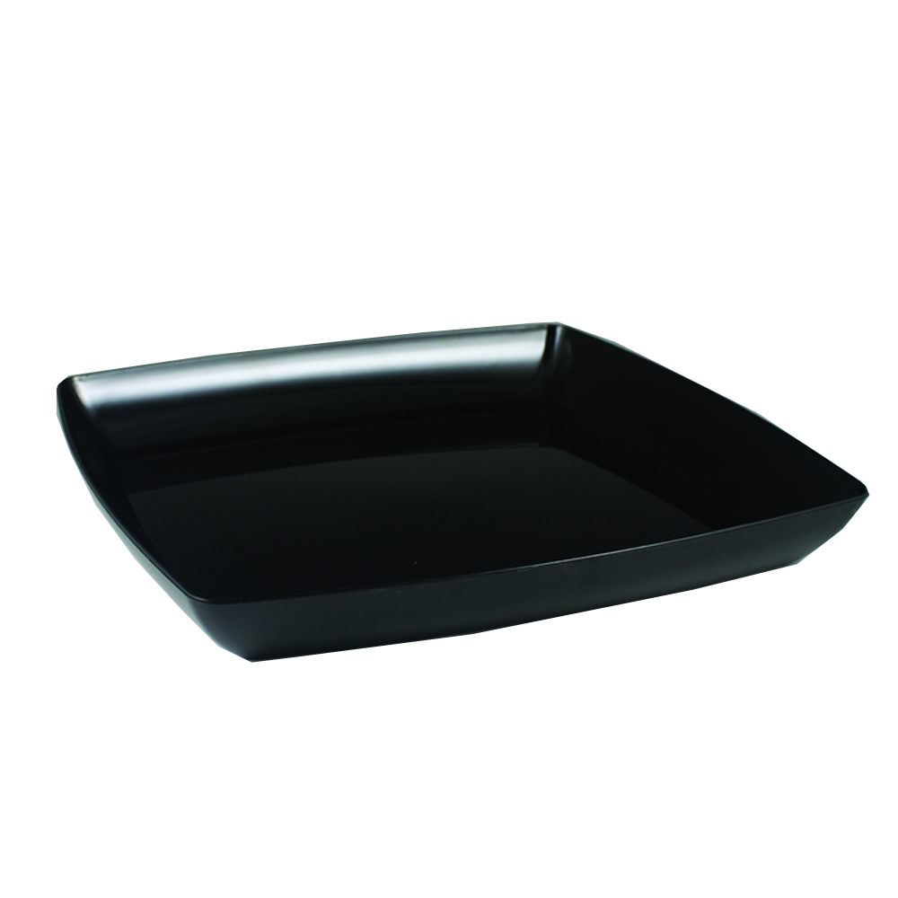 SQ12121 Simply Squared Black 12" Plastic Tray 12/cs - SQ12121 12" BLK SIMSQ TRAY