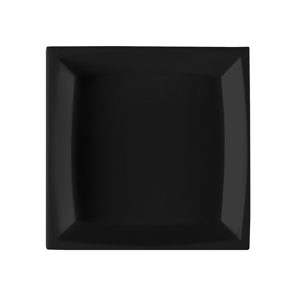 APTSQ25BL Petites Black 2.5" Square Plastic Dish  4/50 cs