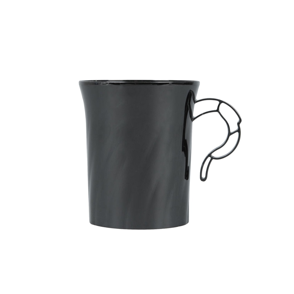 CWM8192BK Classicware Coffee Mug 8 oz. Black Plastic 24/8 cs - CWM8192BK 8z BLK COFFEE MUG