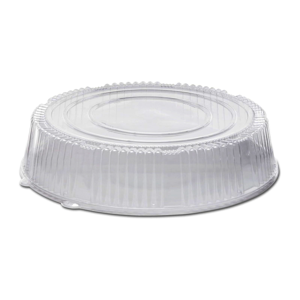 A18PETDMHI Caterline Clear 18" Round PET High DomeLid for Tray 25/cs