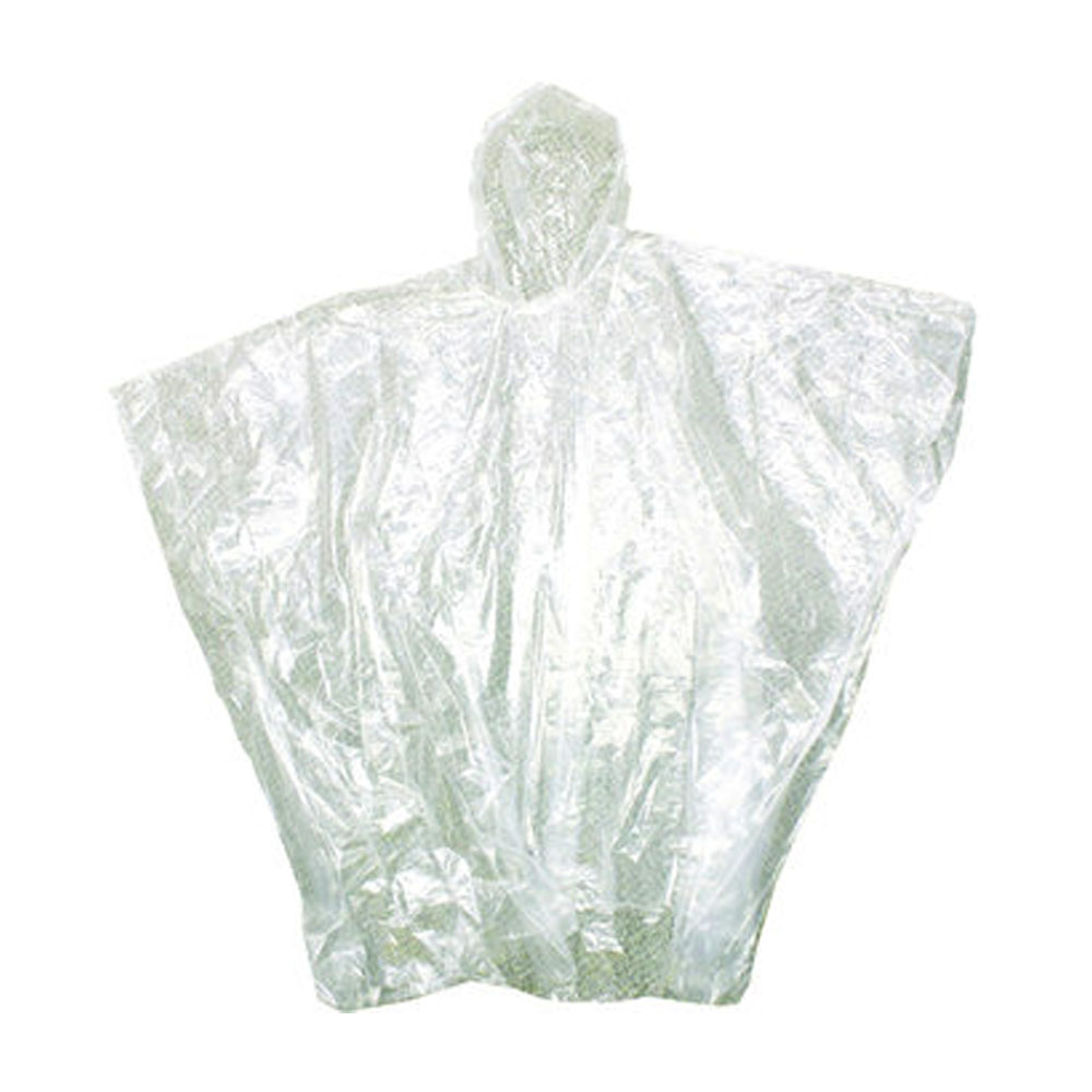 042 Clear Emergency PVC Poncho 50/cs