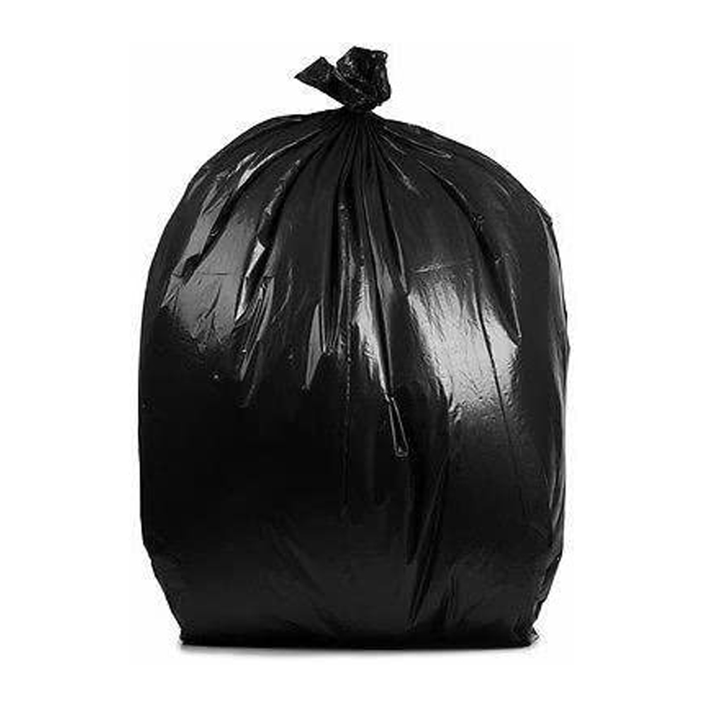 75GM Black 50"x46" 2 mil. Garbage Bag 100/cs - 75GM BLK 50x46 2mil GRBAGE BAG