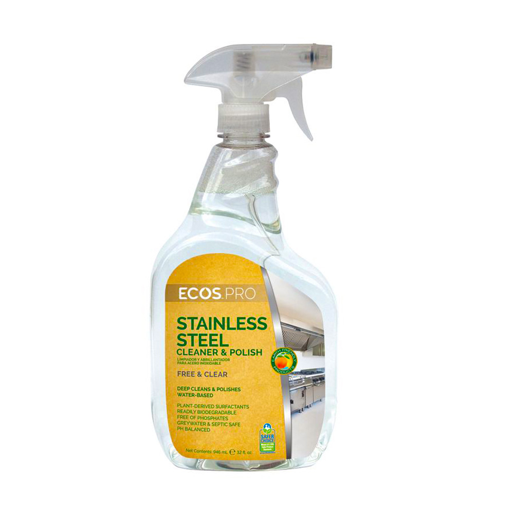 Earth Friendly Prod. Ecos Pro Clear 32 oz. Water Base Stainless Steel