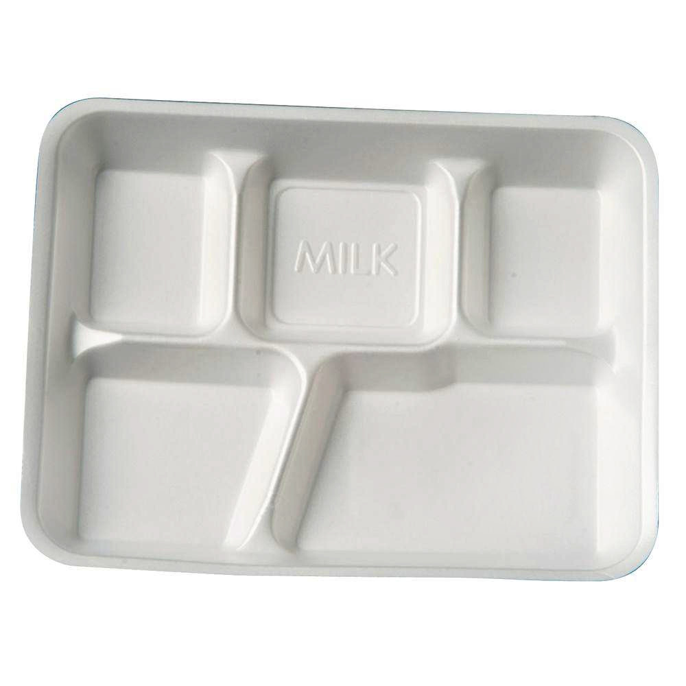 Ecopax White 10 12 X8 1 5 Compartment Foam Schooltray St 8 Ecopax White 10 12 X8 1 5 Compartment Foam Schooltray