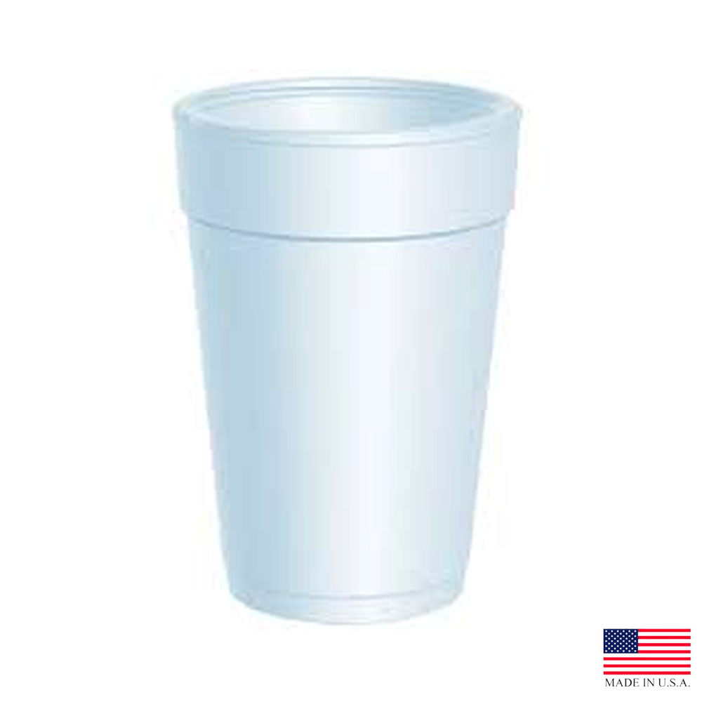 Dart J Cup White 14 oz. Large Insulated Foam Cup14J12 Wholesale