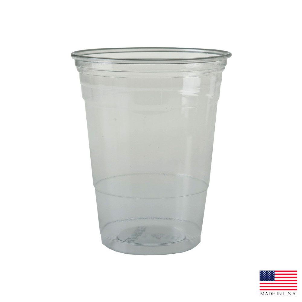 TR16 Ultra Clear 16 oz. Plastic Flush Fill Cups 20/50 cs Wholesale