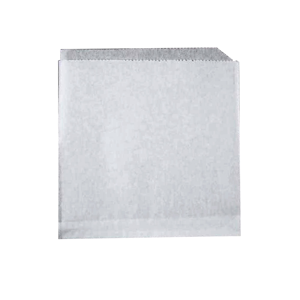300418 Double  Open Bag White 7"x6.75" Grease Resistant Paper 2000/cs