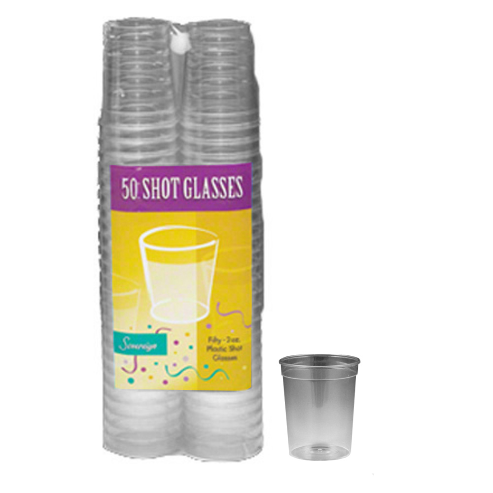 MPI02506 Clear 2 oz. Plastic Shot Glass 50/20 cs
