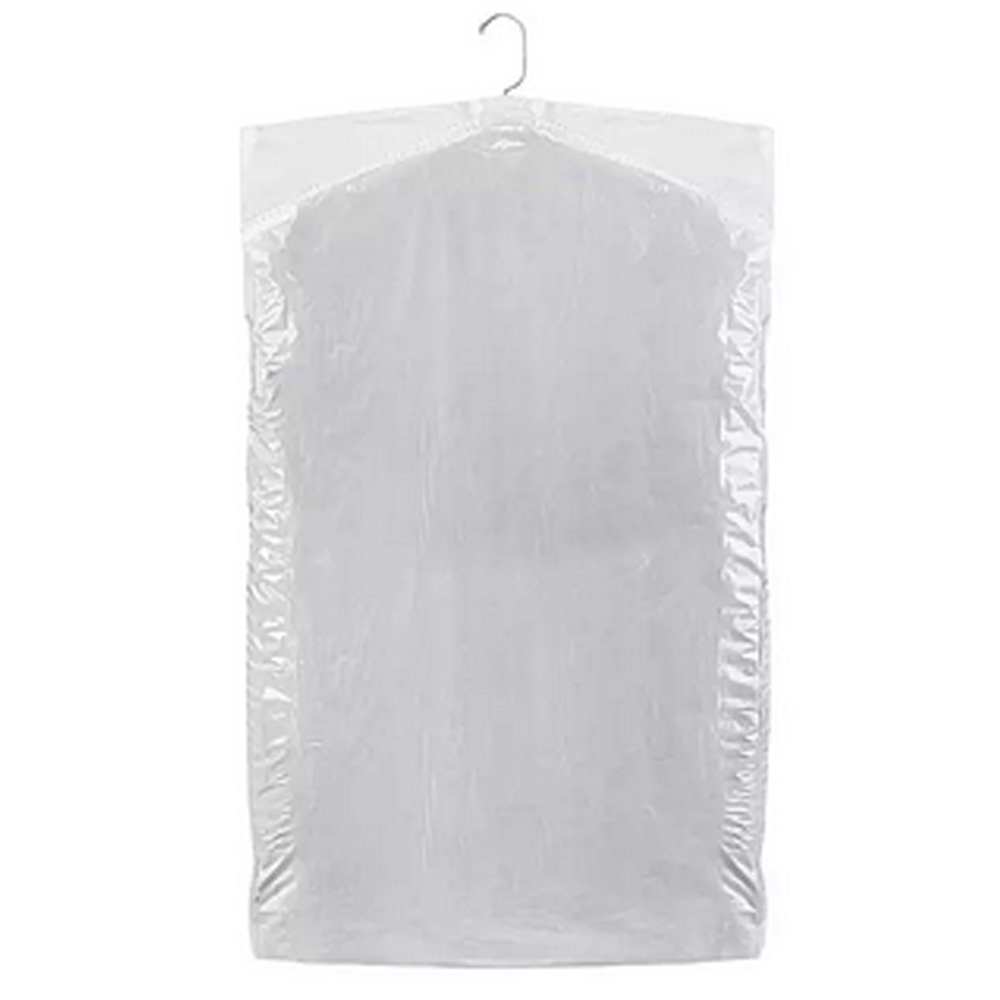 I621454 Clear 21"x4"x54" 0.6ML Gusseted Garmet    Bags on a Roll 1 Roll
