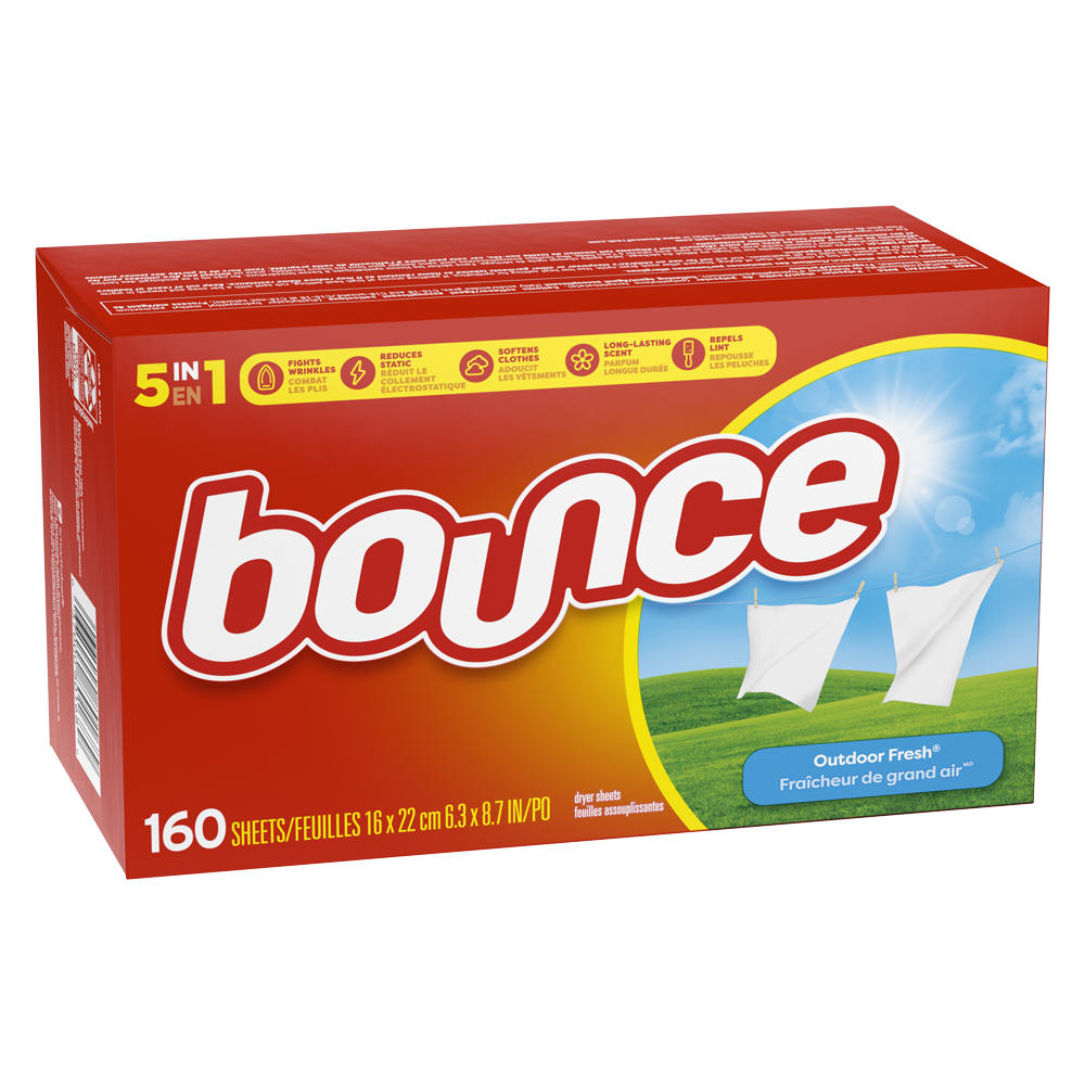 80168 Bounce Dryer Sheets w/ Fresh Scent 6/cs