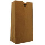 18420 Grocery Bag 20 lb. Kraft Recycled Paper 500/pk.